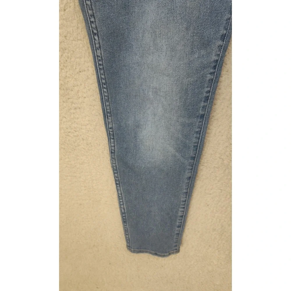 Madewell Women Jeans 33x26 Blue Cotton Blend High Rise Straight Leg Regular Fit